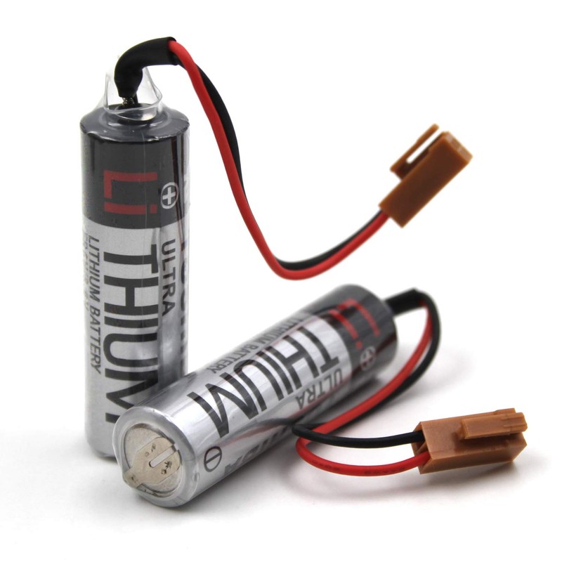 elxjar (2-Pack) 3.6V ER6V Battery Compatible with Toshiba PLC Battery