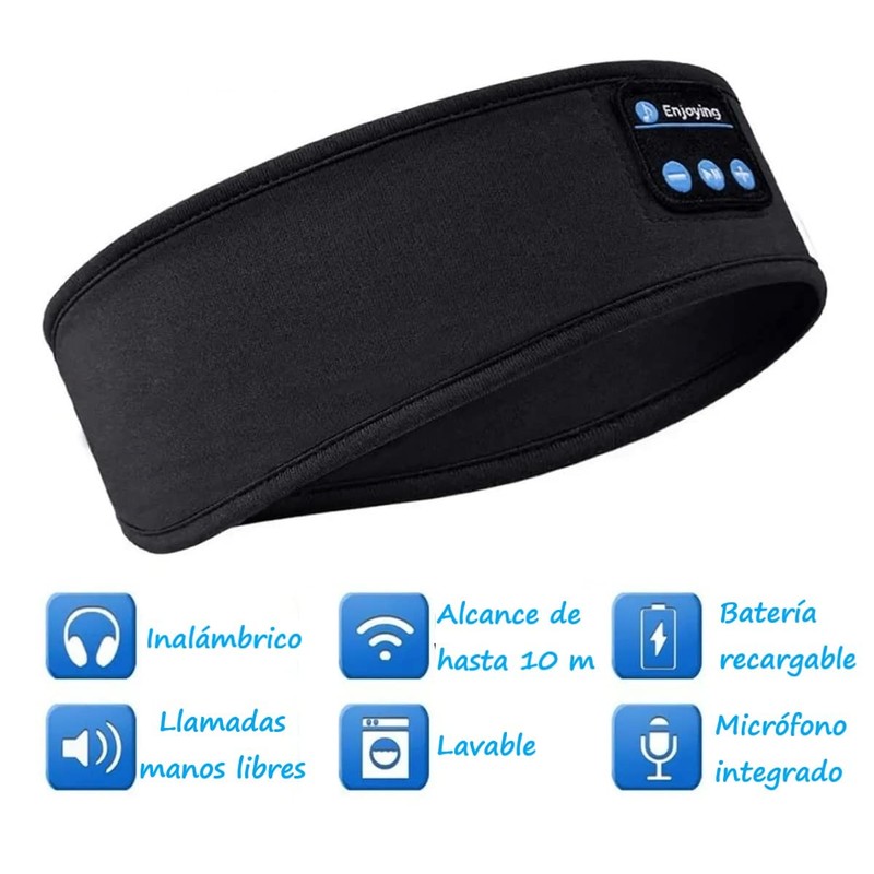 Genérico AUDIFONOS Bluetooth Tipo Banda, para EJERCITARSE, para Dormir, para