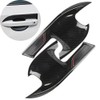 4pcs Carbon Fiber Style External Outer Door Bowl Handle Cover