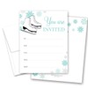 MyExpression.com 24 Ice Skating Fill in Invitations