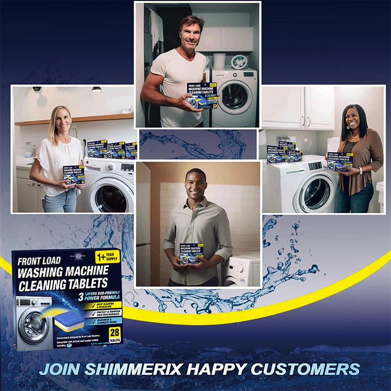 Washing Machine Cleaner Descaler 28 Pack - Designed for Front