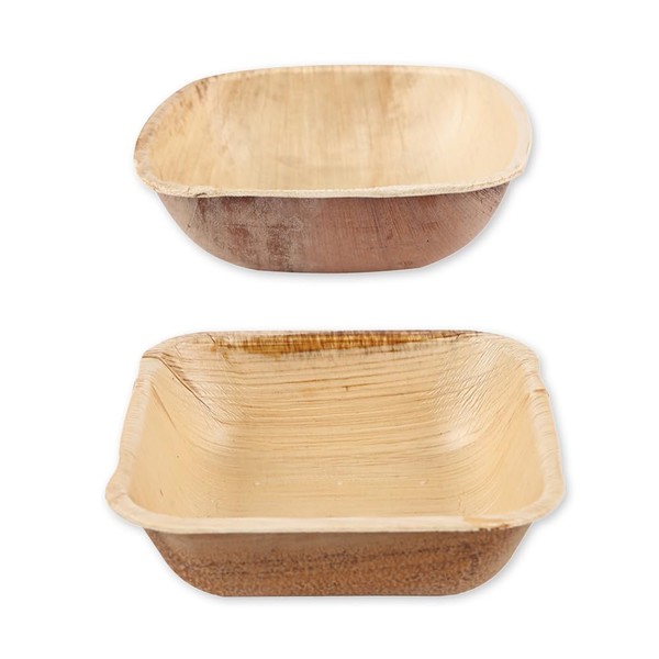 FRANZ MENSCH NatureStar Organic Bowls, Square, Palm Leaf, V: 400