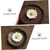 Levemolo Ceramic Incense Holder Beautiful Daisy Design for Study Bedroom
