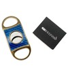 Cigar Boulevard Perfect Cigar Cutter Star Gold-Blue Carbon Fiber Body