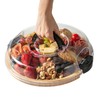 thetchry Charcuterie Board with Clear Lid,Travel Charcuterie Board with Single