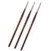 Kolinsky Sable Fine Detail Paint Brushes - 3pcs Detail Paint