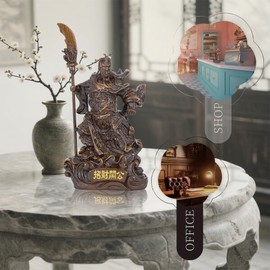 Top Resin Guan Yu Statue,Guan Gong,Kwan Kung,Kuan Gong - God of Wealth God of Fortune - Guan Yu Figurines,Guan Gong Sculpture - Feng Shui Decor & Gifts for Home,Feng Shui Statue,Chinese Decor & Gifts
