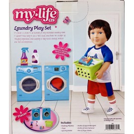 My Life NEW!! My Life As Laundry Play Set Real Sounds & Agitating Washer/Dryer