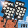 Solar Lights Outdoor,IP66 Waterproof Solar Street Lights Outdoor,6500K LED Dusk
