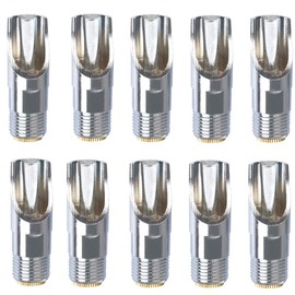 BUYGOO 10Pack Pig Nipple Waterer, Hog Nipple Waterer, 1/2" NPT Stainless Steel Automatic Pig Nipples Heavy Duty Water Drinker Feeder Watering Nipples for Piglets, Sows Drinking