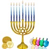 The Dreidel Company 2-Pack 1-Hour Burn Time Dripless Hanukkah Candles
