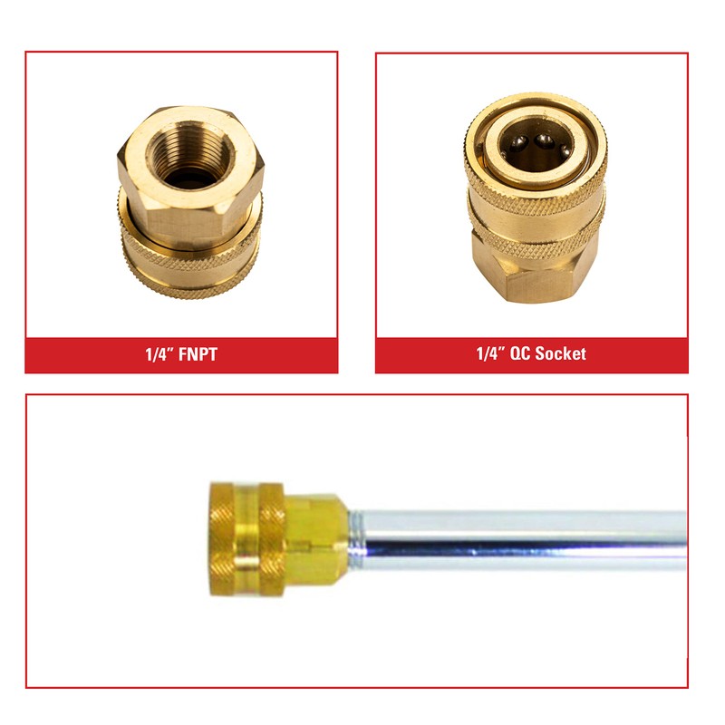 Simpson Cleaning 7100021 Replacement QC Socket for Pressure Washer Extension