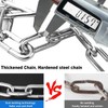 Chain Lock, Heavy Duty Anti-Theft Chain Lock, 2.72 Ft Security