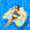 Inflatable Pool Float Chairs -Floating Pool Chair Lounge Floats for