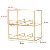 REDHUGO Glass Tea Bag Organizer for Counter, 2-Tier TeaBag Organizer