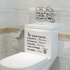2 PCS Art Funny DIY Decor Decal Bath Room Door