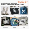 Shuttle Art White Fabric Paint, 4 oz(118 ml) Fabric Paint