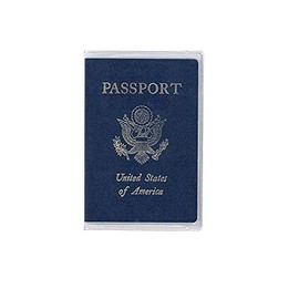 Passport Cover Clear Plastic Vinyl ID Card Protector Case Holder Pack of 5 (Transparent Clear)