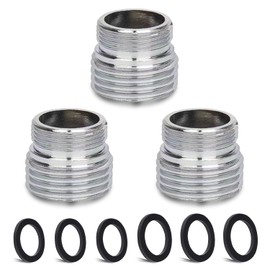 3 Pieces Faucet Adapter Set, CNYMANY Male Thread M20mm to Male Thread M18mm Kitchen Aerator Adapter Set Sink Faucet Adapter Hose Water Filter Standard Hose