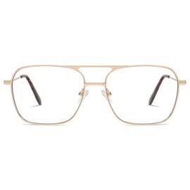 Retro Reading Glasses for Women Men Aviator Square Blue Light Computer Womens Reader 1.50 2.00 AM6076 C2 1.0 X