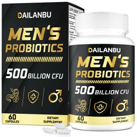Dailanbu 500 Billion CFUs Probiotic for Men, 60 Capsule -01