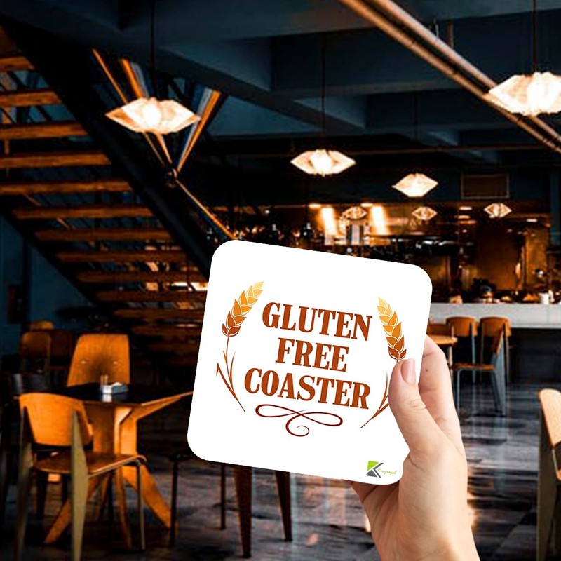 CS915 Gluten Free Coaster Novelty Funny Coffee Tea Drink Gift
