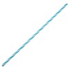 Turquoise & French Vanilla Striped Cane - 96 Coe