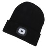 LED Beanie Hat Adjustable Brightness USB Rechargeable Soft Warm Knitted