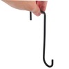 WHAMVOX 4-Pack Iron Flower Basket Hanger for Outdoor Wall Balcony