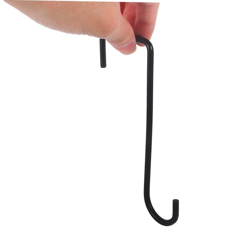 WHAMVOX 4-Pack Iron Flower Basket Hanger for Outdoor Wall Balcony