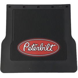 Black Rubber Mud Flap 17 X 16-18 Inch Fits Peterbilt-Single Flap
