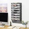 PAG Hanging Wall File Holder Organizer Mail Sorter Literature Rack