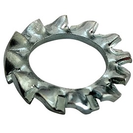 Aerzetix 100x M6 Ф11mm Washers, External Teeth, Zinc-plated Steel C17670