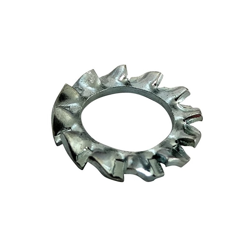 Aerzetix 100x M6 Ф11mm Washers, External Teeth, Zinc-plated Steel C17670