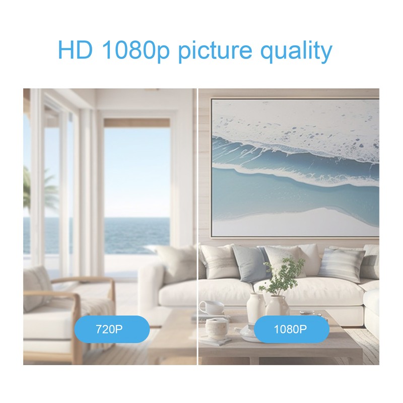 Plug in Smart Security Camera with Clock 1080p Image Night