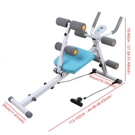 Adjustable Ab Exercise Bench, Core&Abdominal Trainers Foldable Ab Trainer and Sit Up Bench Whole Body Exercise