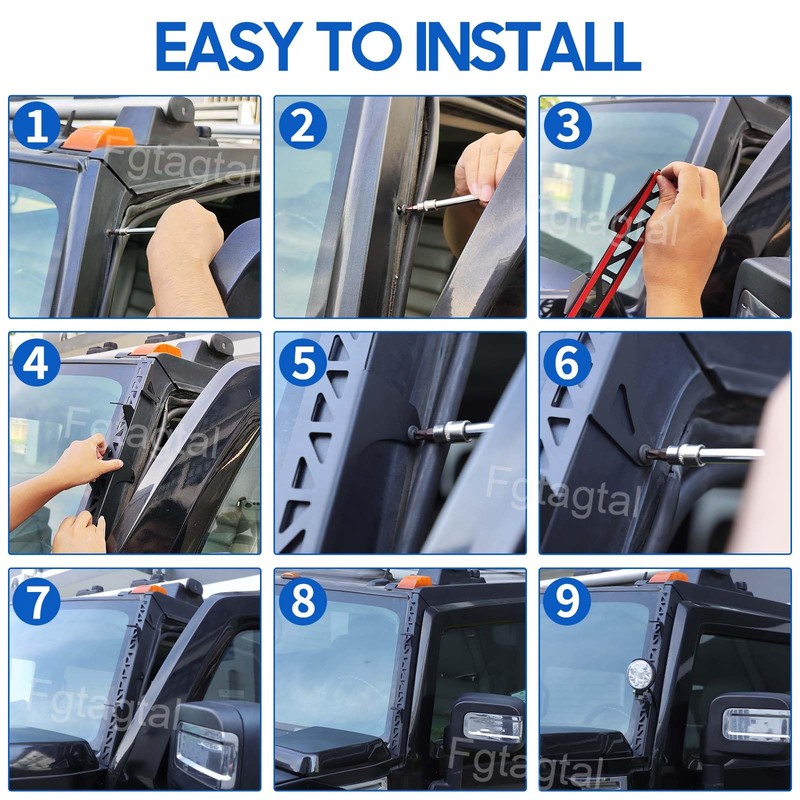 Car Windshield Light Mount Bracket Compatible with Hummer H2 2003-2009,