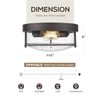 FEMILA Flush Mount Light Fixture, 12" Ceiling Light Fixtures, Farmhouse
