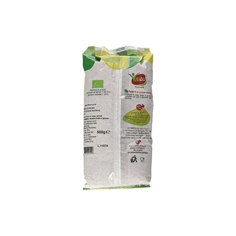 Vivibio Zucchero di Cocco Bio, 500g