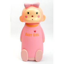 Emartbuy Leakproof Vacuum Insulated Stainless Steel Bottle Flask 230ml - Pink (Baby Doll)