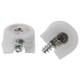 napkery Shelf Support Peg 20Pcs Glass Shelf Supports Pin 5.7mm/0.22Inch Pin Locking Pins Plastic Cabinet Clips Book Shelves