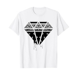 Men's White Street Wear Hip Hop Black Bandana Clothing T-Shirt