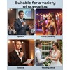 Wireless Microphone, One-Touch Mute & Dynamic RGB Lighting, Professional-Grade Dual
