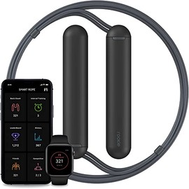 Tangram Smart Rope Rookie - Cuerda de saltar conectada a la aplicación para fitness y entrenamiento, longitud ajustable, habilitada para Bluetooth, ra