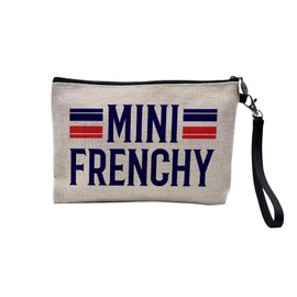 Canvas Bag - Mini Frenchy France Style Classe - Canvas Cosmetic Bag - Toiletry Bag - 23.5 x 15 cm, Mini Frenchy, 23.5 x 15 cm, Cosmetic Bag, Mini Frenchy, Cosmetic bag