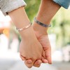 2pcs Couples Womens Mens Bracelets, Cupimatch Stainless Steel Bangle Bracelet