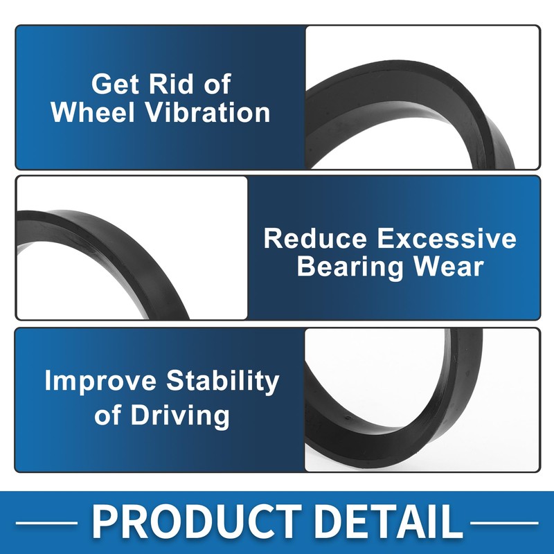 A ABSOPRO Wheel Hub Centric Ring Durable OD 64.1mm to