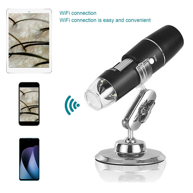 Wireless Digital Microscope With Flexible Stand Photo Video Function 0‑1000X