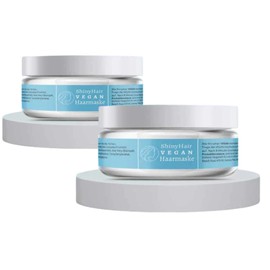 Shiny Hair Hair Mask for Very Dry Hair - Vegan Hair Treatment for Extremely Damaged and Bleached Hair - Keratin Hair Care for Broken Hair - Conditioner with Anti Frizz Hair Care