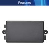Heyiarbeit 10Pcs 2.56"x1.50"x0.87" ABS Black Dustproof Electronic Junction Box Enclosure